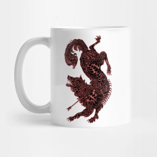 ACOTAR Cover Art Book 1 Wolf Mug